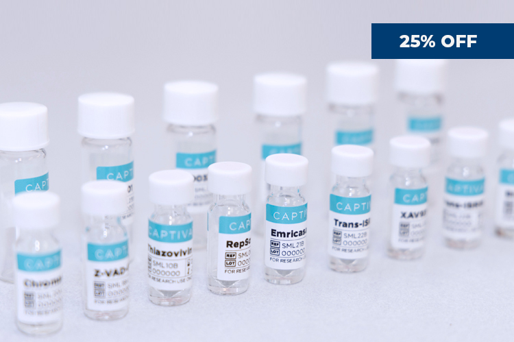 SAVE 25% ON ALL CAPTIVATE BIO SMALL MOLECULES FOR STEM CELL RESEARCH
